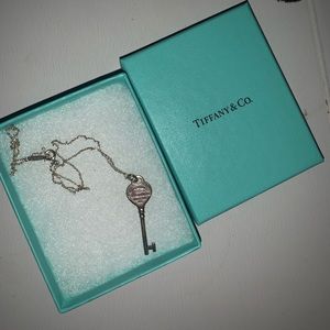 Tiffany heart key pendant
